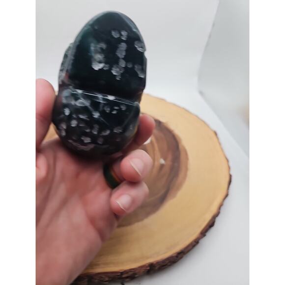 Moss Agate Skull 1.37lb - Picture 11 of 11